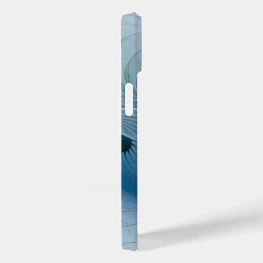 Permanente Ovations, Abstract Blue Turquoise Fract Case-Mate iPhone Case (Achterkant / Rechts)