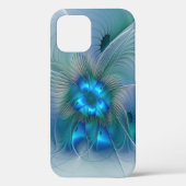 Permanente Ovations, Abstract Blue Turquoise Fract Case-Mate iPhone Case (Achterkant)