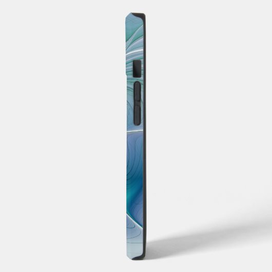 Permanente Ovations, Abstract Blue Turquoise Fract Case-Mate iPhone Case (Achterkant / Links)