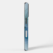 Permanente Ovations, Abstract Blue Turquoise Fract Case-Mate iPhone Case (Achterkant / Rechts)