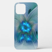 Permanente Ovations, Abstract Blue Turquoise Fract Case-Mate iPhone Case (Achterkant)