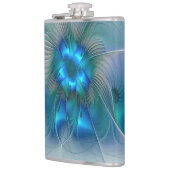 Permanente Ovations, Abstract Blue Turquoise Fract Heupfles (Links)