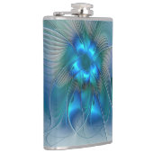 Permanente Ovations, Abstract Blue Turquoise Fract Heupfles (Rechts)