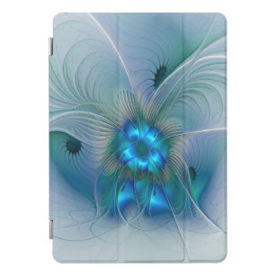 Permanente Ovations, Abstract Blue Turquoise Fract iPad Pro Cover