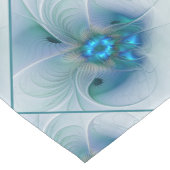 Permanente Ovations, Abstract Blue Turquoise Fract Korte Tafelloper (Hoek)