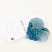 Permanente Ovations, Abstract Blue Turquoise Fract Notitieboek (Binnen)