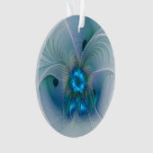 Permanente Ovations, Abstract Blue Turquoise Fract Ornament (voorkant)