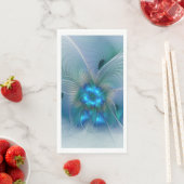 Permanente Ovations, Abstract Blue Turquoise Fract Servet (Insitu)