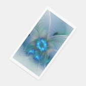 Permanente Ovations, Abstract Blue Turquoise Fract Servet (Hoek)