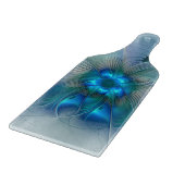 Permanente Ovations, Abstract Blue Turquoise Fract Snijplank (Hoek)