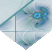 Permanente Ovations, Abstract Blue Turquoise Fract Tafelkleed (Gekanteld)