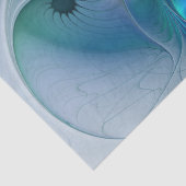 Permanente Ovations, Abstract Blue Turquoise Fract Tissuepapier (Detail)