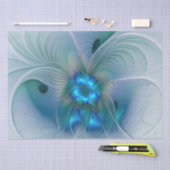 Permanente Ovations, Abstract Blue Turquoise Fract Tissuepapier (Craft)