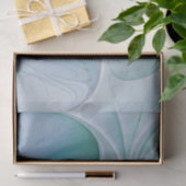 Permanente Ovations, Abstract Blue Turquoise Fract Tissuepapier (Geschenk)