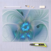 Permanente Ovations, Abstract Blue Turquoise Fract Tissuepapier (Craft)