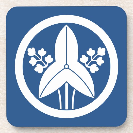 Permanente pijlpunt in cirkel bier onderzetter (Voorkant)