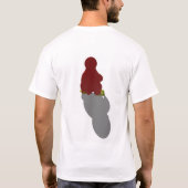 Permanente pinguïn (voor en achter) t-shirt (Achterkant)