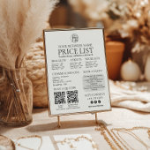 Permanente sieraden Weergave Prijslijst QR code Me Poster