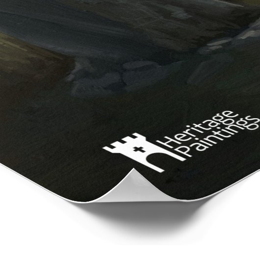 Permanente Stone near Oban in Scotland - poster (Hoek)