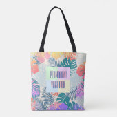 Permanente vakantie tote bag (Achterkant)