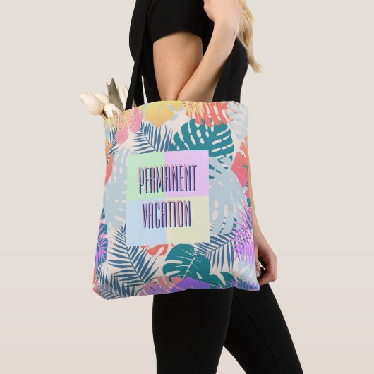 Permanente vakantie tote bag (Dichtbij)