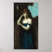 Permanente vrouw - Jean-Jacques Henner Fine Art Poster (Voorkant)