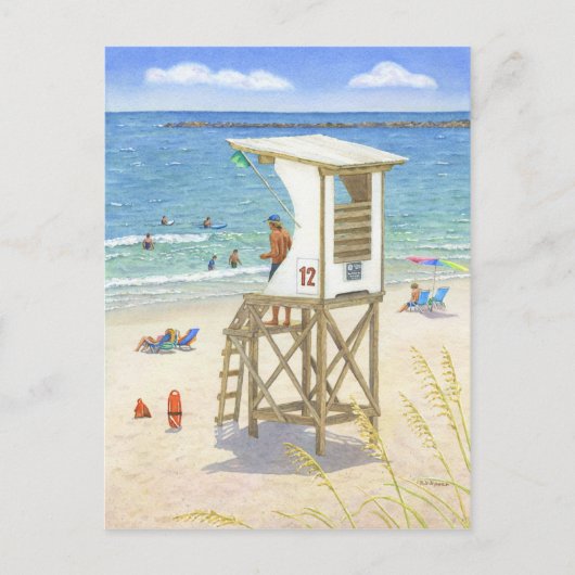 Permanente wacht briefkaart (Voorkant)