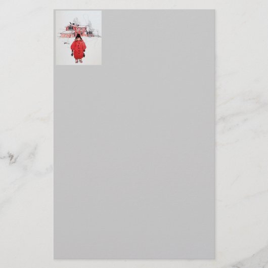 Permanente wintersneeuw briefpapier (Voorkant)