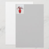 Permanente wintersneeuw briefpapier (Voorkant / Achterkant)