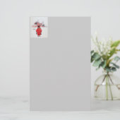 Permanente wintersneeuw briefpapier (Staand voorkant)