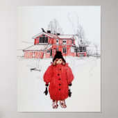 Permanente wintersneeuw poster (Voorkant)