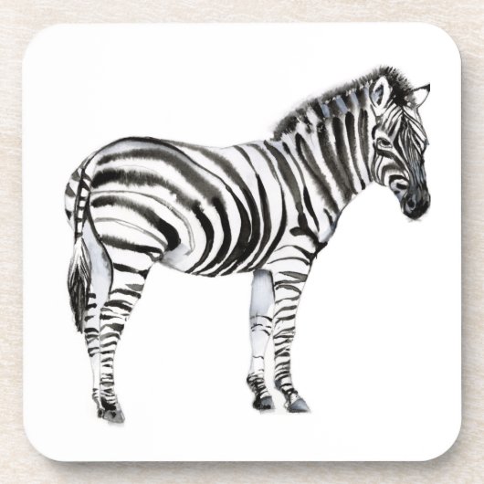 Permanente Zebra Bier Onderzetter (Voorkant)