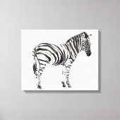 Permanente Zebra Canvas Afdruk (Voorkant)