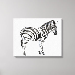Permanente Zebra Canvas Afdruk