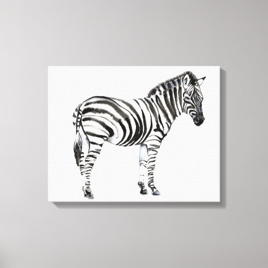 Permanente Zebra Canvas Afdruk (Voorkant)