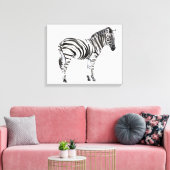 Permanente Zebra Canvas Afdruk (Insitu (Woonkamer))