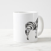 Permanente Zebra Grote Koffiekop (Voorkant rechts)