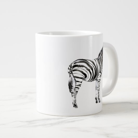 Permanente Zebra Grote Koffiekop (Voorkant rechts)