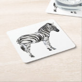 Permanente Zebra Kartonnen Onderzetters (Schuin)