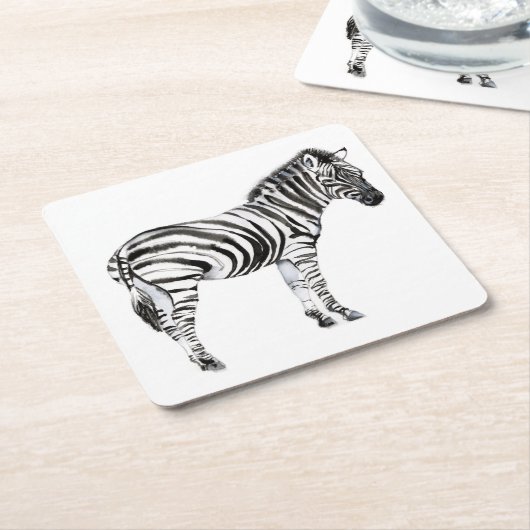 Permanente Zebra Kartonnen Onderzetters (Schuin)