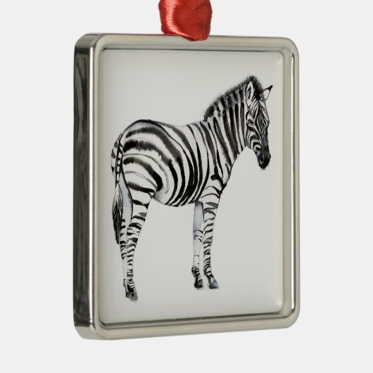 Permanente Zebra Metalen Ornament (Rechts)