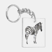 Permanente Zebra Sleutelhanger (Voorkant Links)