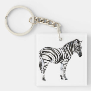 Permanente Zebra Sleutelhanger