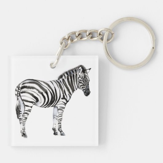 Permanente Zebra Sleutelhanger (Achterkant)