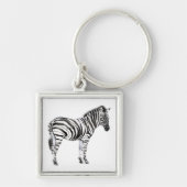 Permanente Zebra Sleutelhanger (Voorkant)