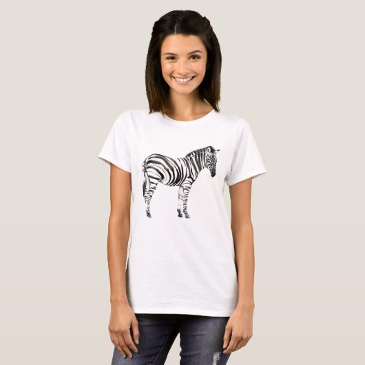 Permanente Zebra T-shirt (Voorkant volledig)