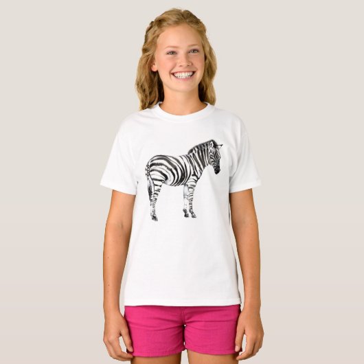 Permanente Zebra T-shirt (Voorkant volledig)