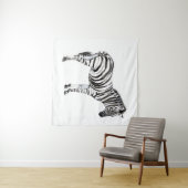 Permanente Zebra Wandkleed (In Situ (horizontaal))