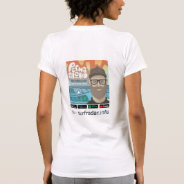 Permastoked + surfradar.info, vrouwen t-shirt