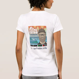 Permastoked + surfradar.info, vrouwen t-shirt